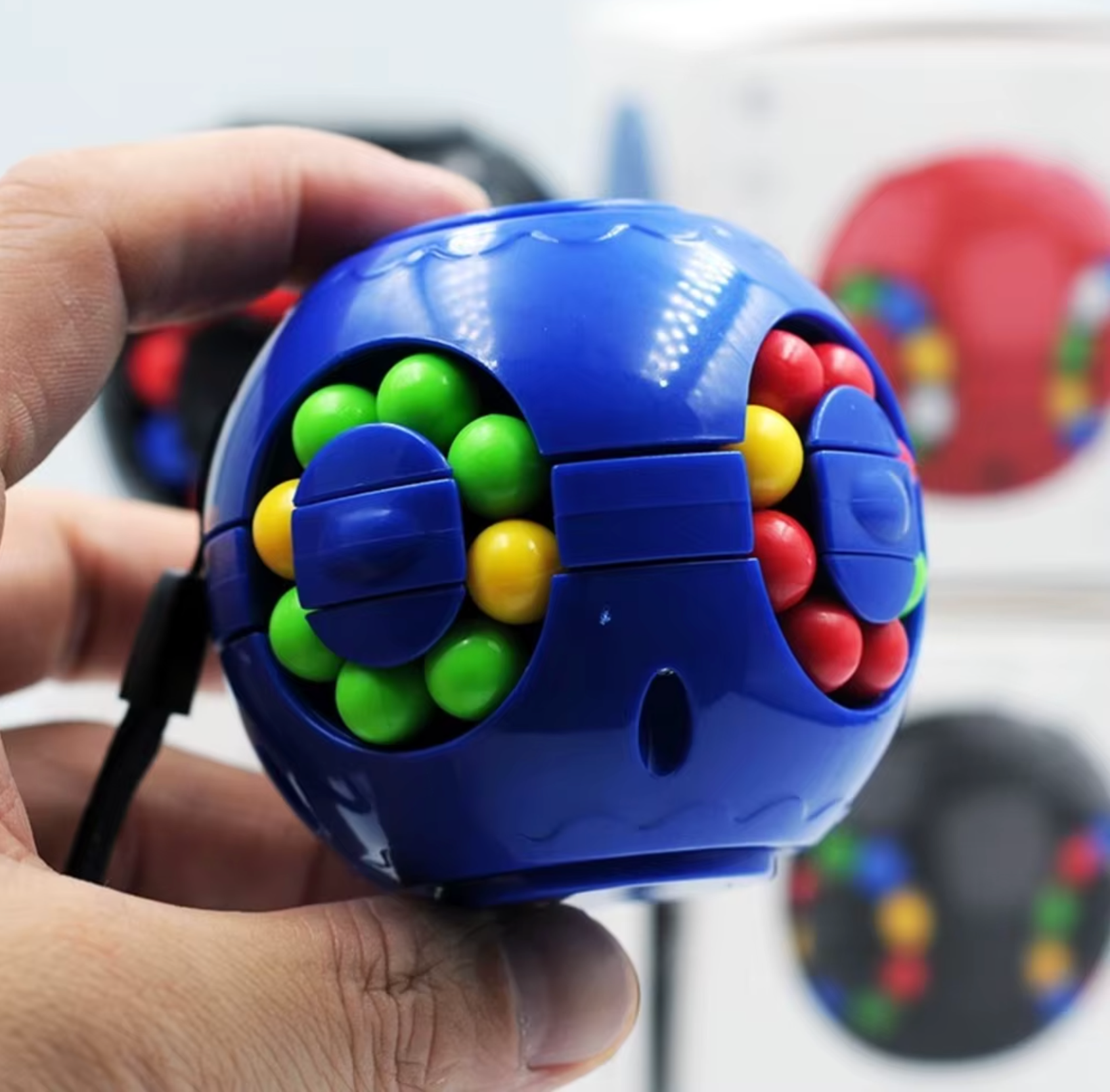 Cubo Giratório Magic Bean™ | Fidget Sensorial de Foco e Coordenação