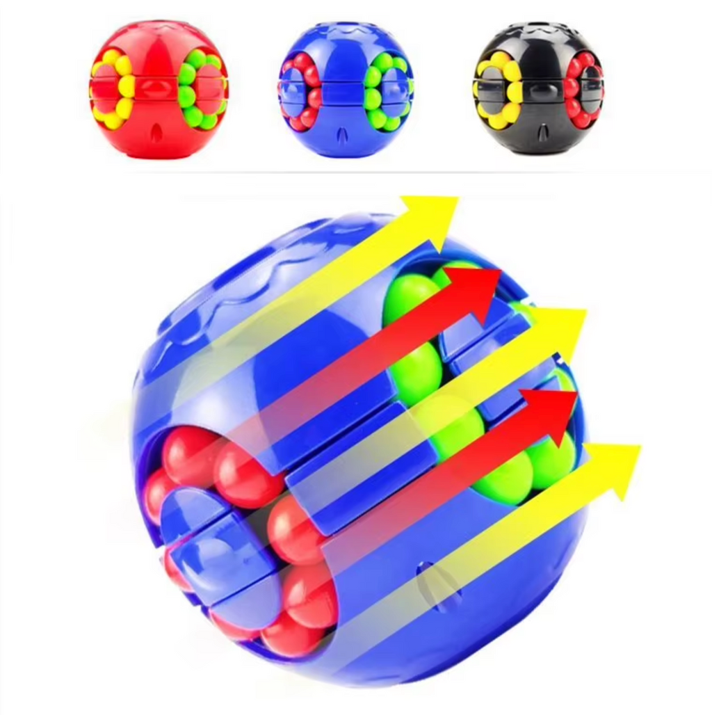 Cubo Giratório Magic Bean™ | Fidget Sensorial de Foco e Coordenação