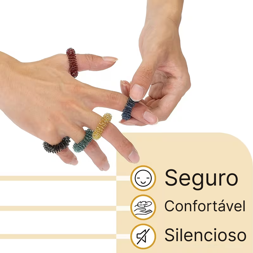 Anel Sensorial Antiestresse - 10 unidades