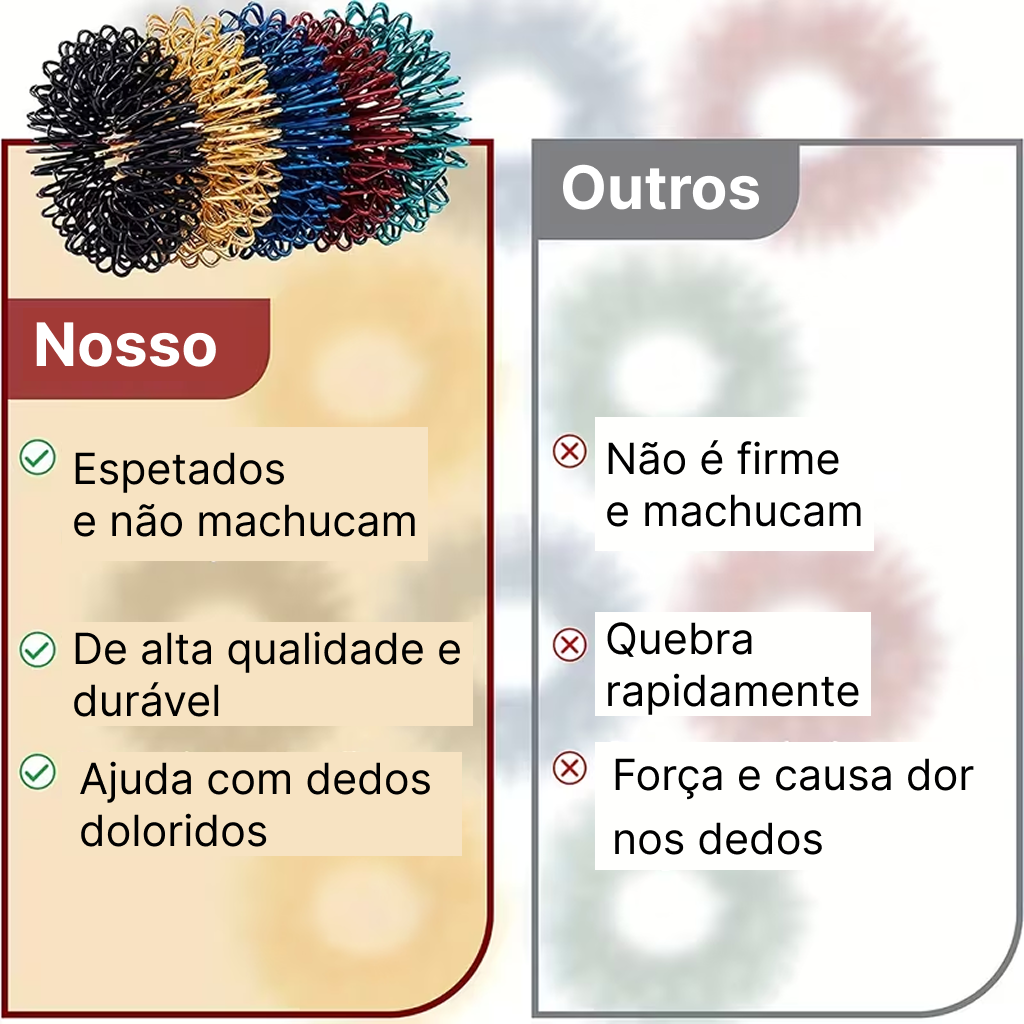 Anel Sensorial Antiestresse - 10 unidades