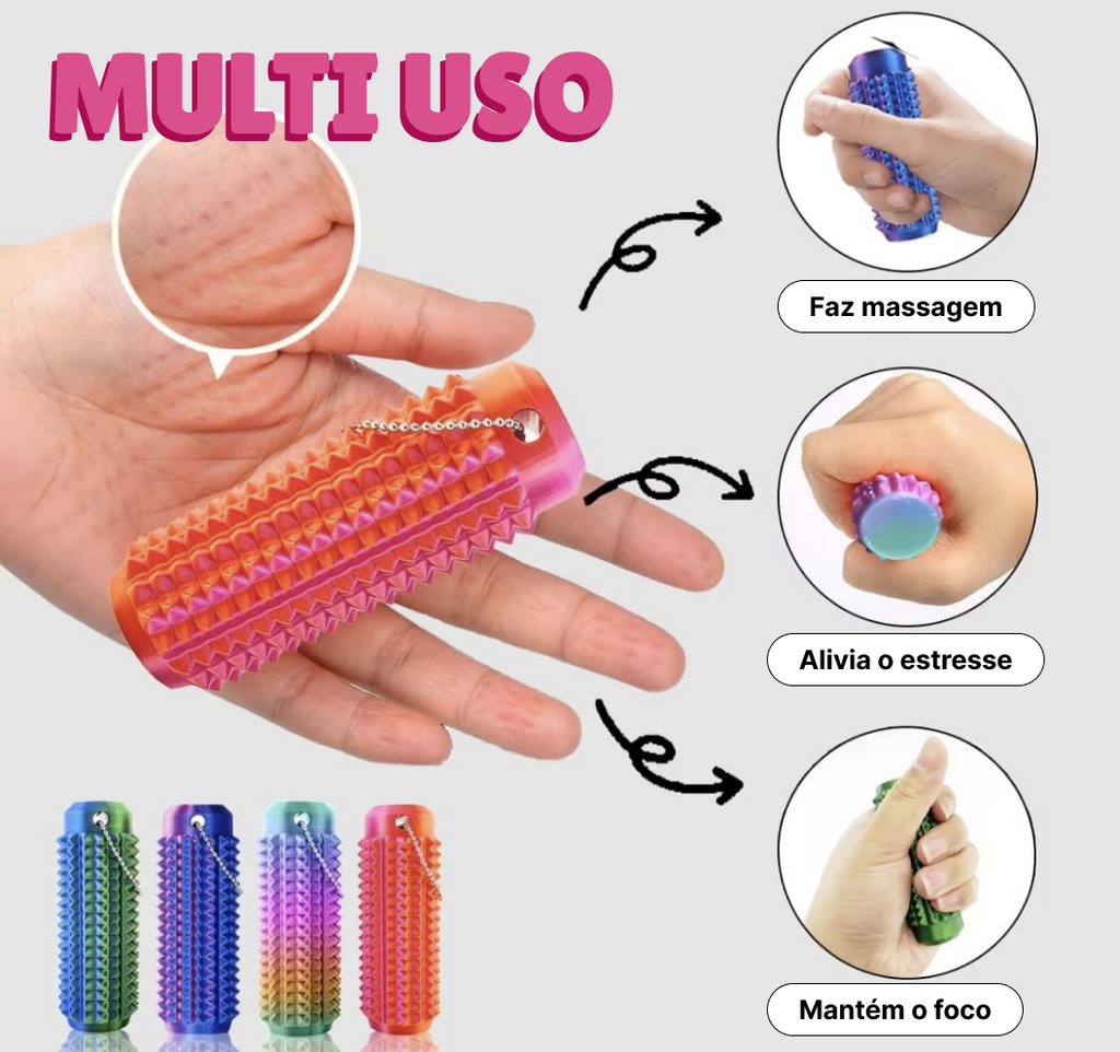 Rolo Sensorial CalmUp™ | Alívio Anti-Estresse e Foco no Dia a Dia