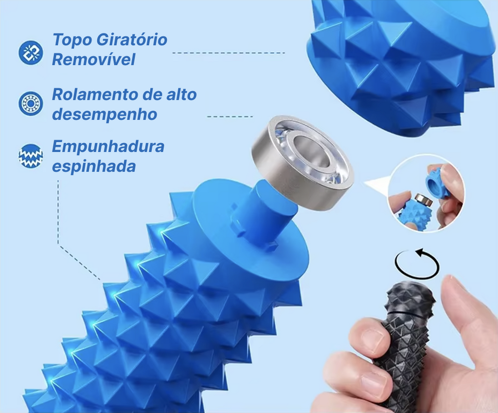 Rolo Sensorial CalmUp™ | Alívio Anti-Estresse e Foco no Dia a Dia