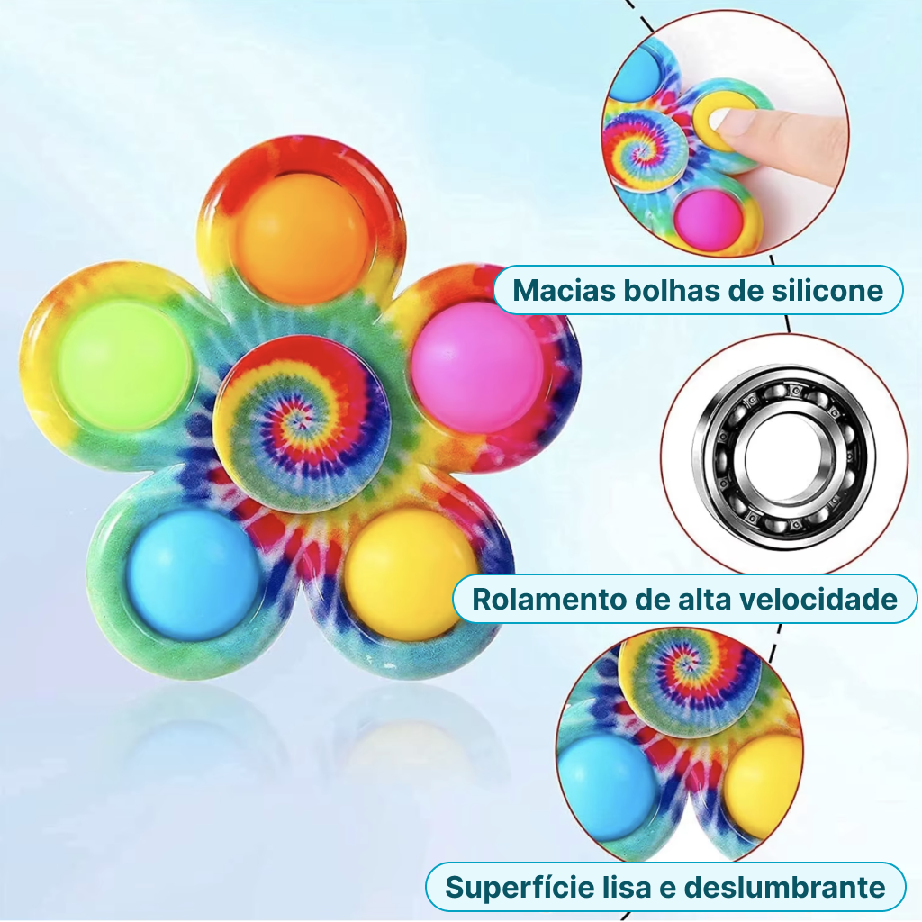 Spinner Pop Color™ | Fidget Sensorial Anti-Estresse