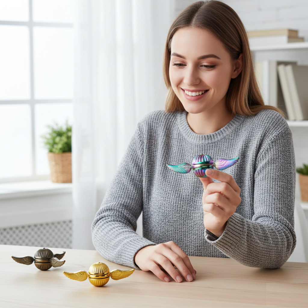 Wing Spinner EDC™ | Fidget Metálico Premium Anti-Estresse