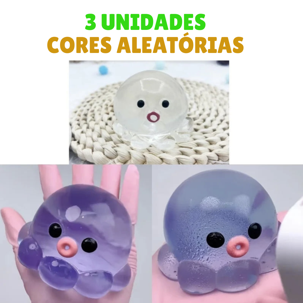 Polvo Bubble Squish™ | Squishy Sensorial Anti-Estresse