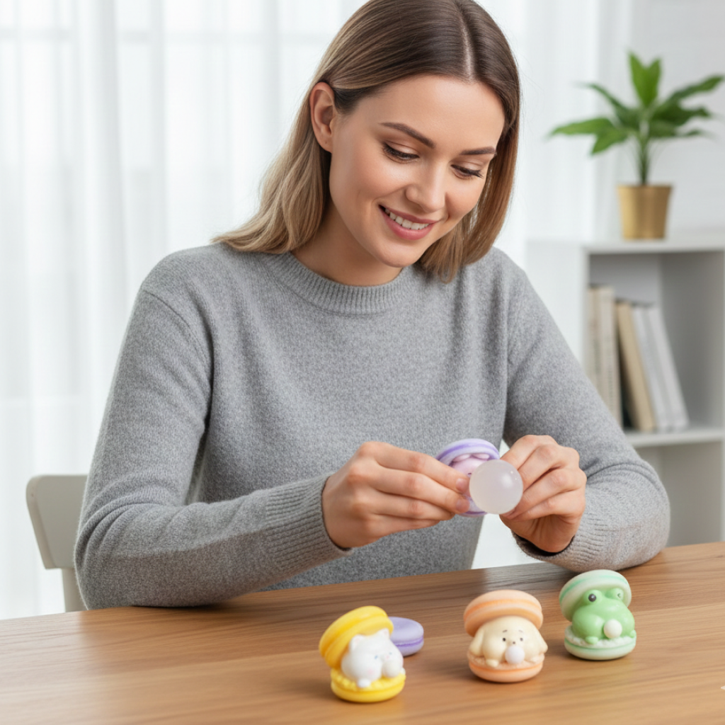 Hamburguer Bubble Squish™ | Squishy Anti-Estresse com Bolhas