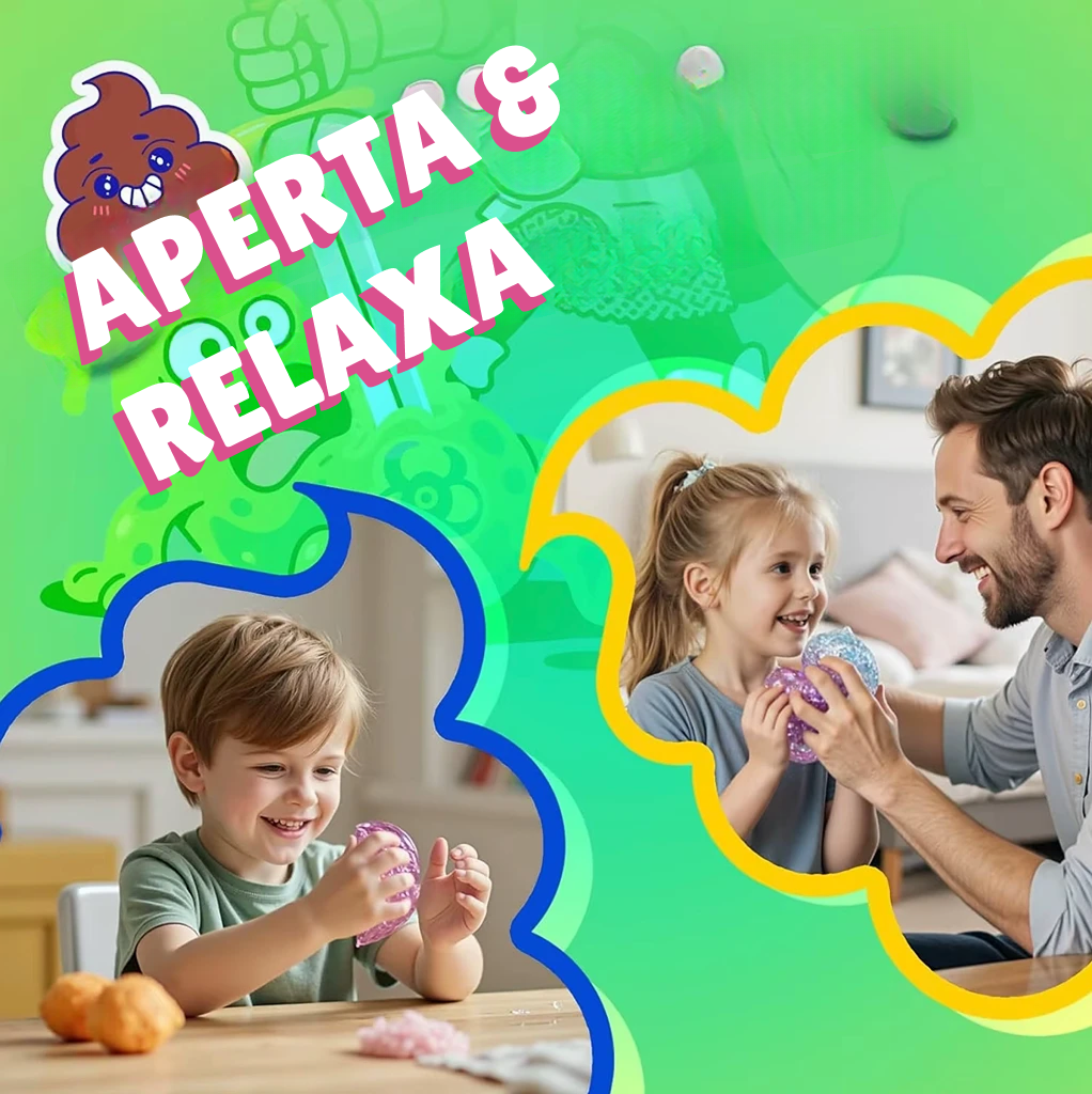 Squishy Glitter Poo™ | Aperte, Relaxe e Sorria