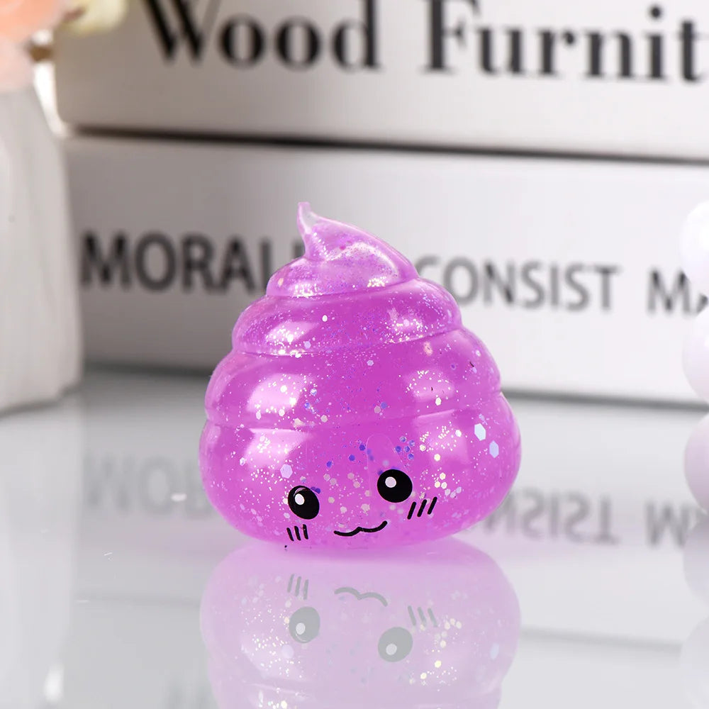Squishy Glitter Poo™ | Aperte, Relaxe e Sorria