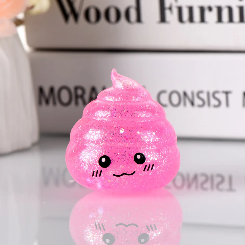 Squishy Glitter Poo™ | Aperte, Relaxe e Sorria