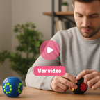 Cubo Giratório Magic Bean™ | Fidget Sensorial de Foco e Coordenação
